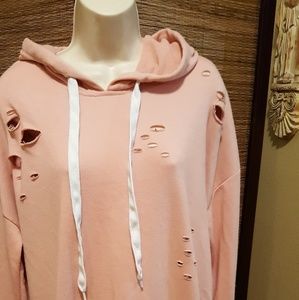 Peach pink hoody